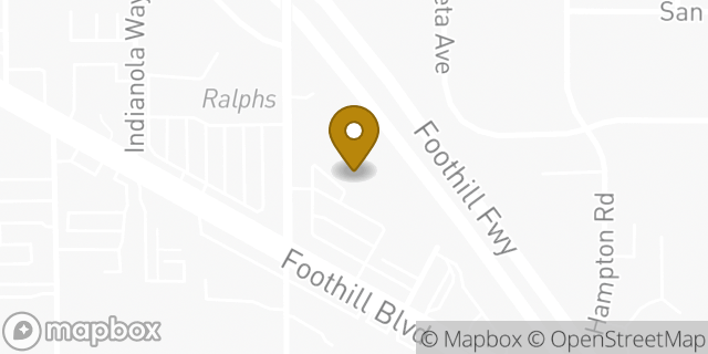 Map showing the location of Trader Joe's in La Canada Flintridge, CA 91011