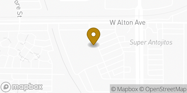 Map showing the location of Starbucks in Santa Ana, CA 92704