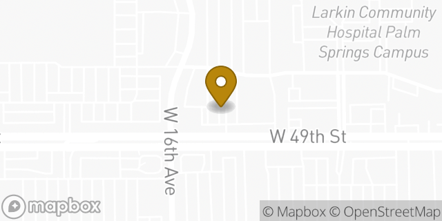 Map showing the location of ATM CVS in Hialeah, FL