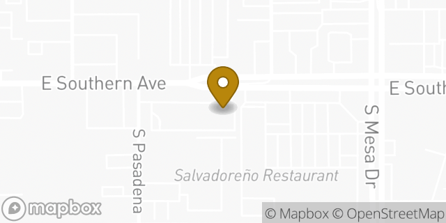 Map showing the location of Amazon Locker - Feathertail in Mesa, AZ 85210