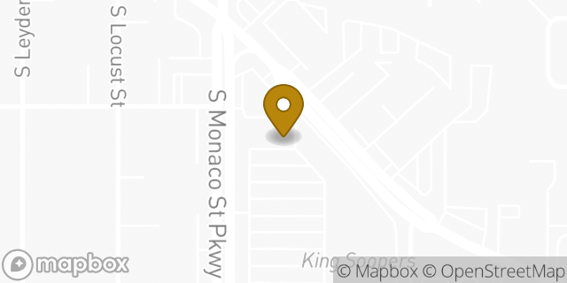 Map showing the location of The UPS Store in Denver, CO 80224