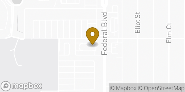 Map showing the location of McDonald's in Denver, CO 80221