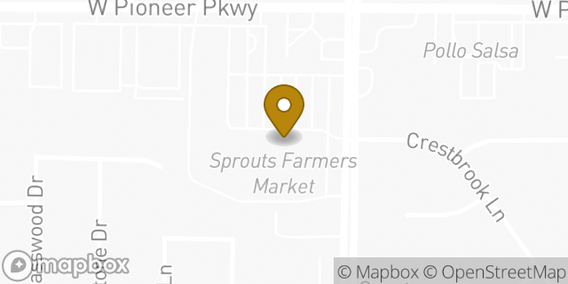 Map showing the location of Amazon Locker - Graphite in Grand Prairie, TX 75052