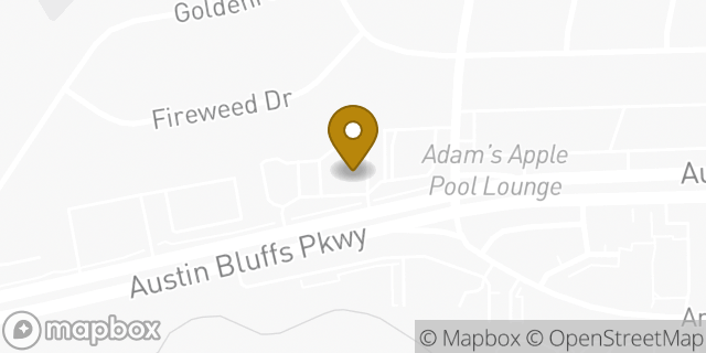 Map showing the location of Dunkin' in Colorado Springs, CO 80918