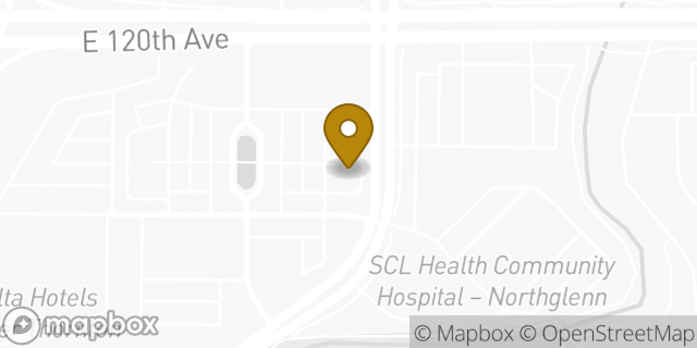 Map showing the location of Panera Bread in Northglenn, CO 80233
