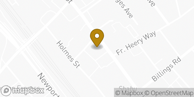 Map showing the location of Amazon Locker - Swing in Quincy, MA 02171