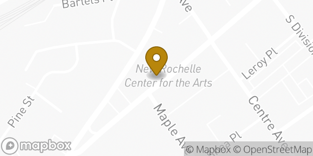 Map showing the location of Papa John's Pizza in New Rochelle, NY 10801