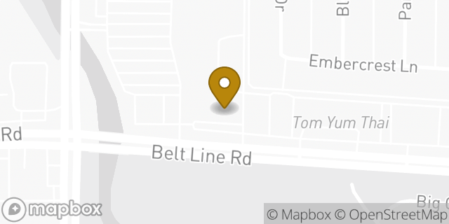 Map showing the location of Subway in Garland, TX 75044
