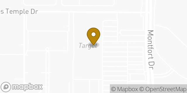 Map showing the location of Target in Dallas, TX 75240