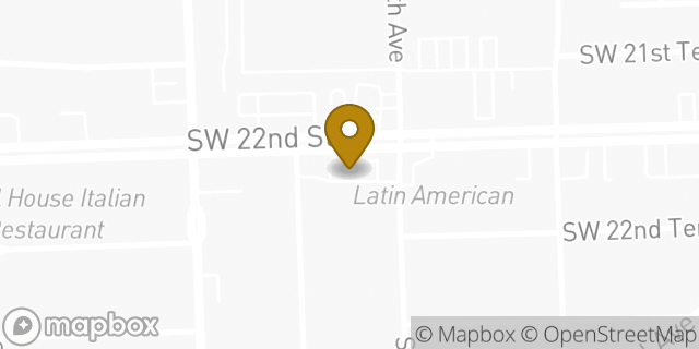Map showing the location of Coral Way in Miami, FL 33145