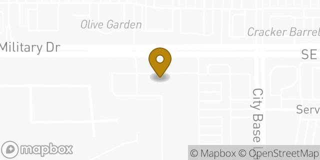 Map showing the location of Subway in San Antonio, TX 78223