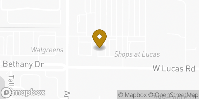 Map showing the location of Starbucks Coffee Company in Lucas, TX 75002