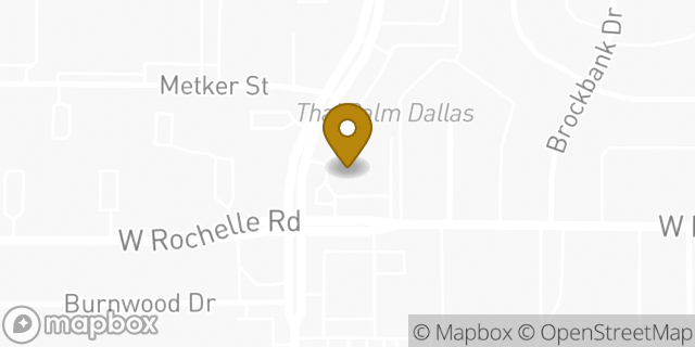 Map showing the location of 7-Eleven in Irving, TX 75062