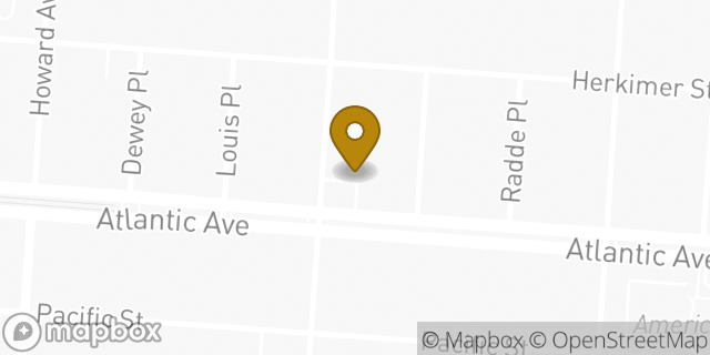 Map showing the location of Amazon Locker - Harris in Brooklyn, NY 11233