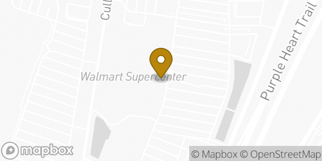 Map showing the location of Walmart Supercenter in Austin, TX 78748