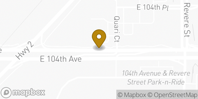 Map showing the location of ATM 7ELEVEN-FCTI in Commerce City, CO