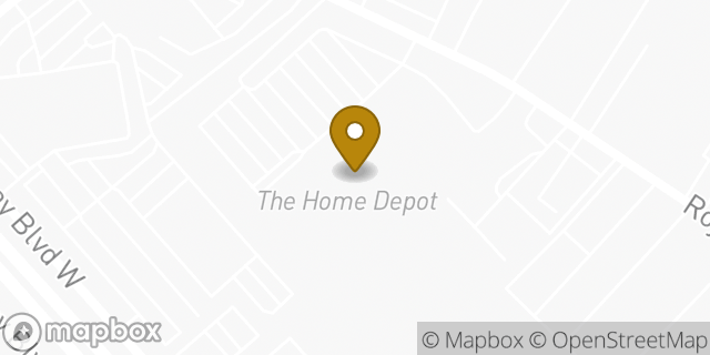 Map showing the location of The Home Depot in El Paso, TX 79936