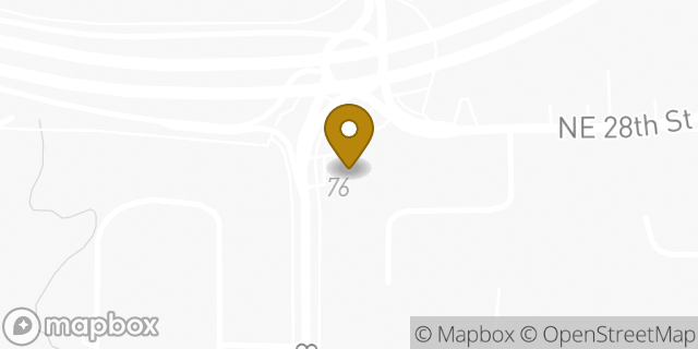 Map showing the location of Amazon Locker - Parable in Clyde Hill, WA 98004