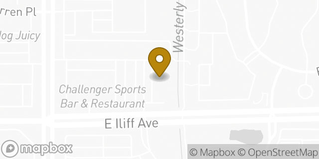 Map showing the location of Panera Bread in Aurora, CO 80014