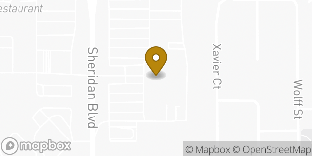 Map showing the location of Starbucks Coffee Company in Arvada, CO 80003