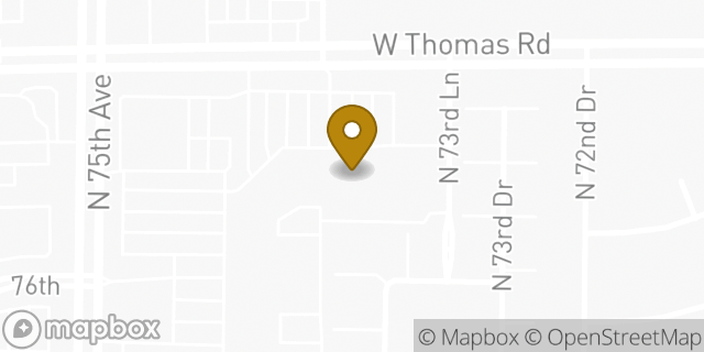 Map showing the location of Planet Fitness in Phoenix, AZ 85033
