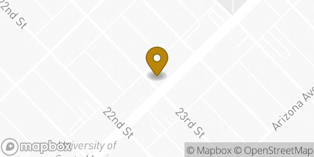 Map showing the location of Citibank in Santa Monica, CA 90403