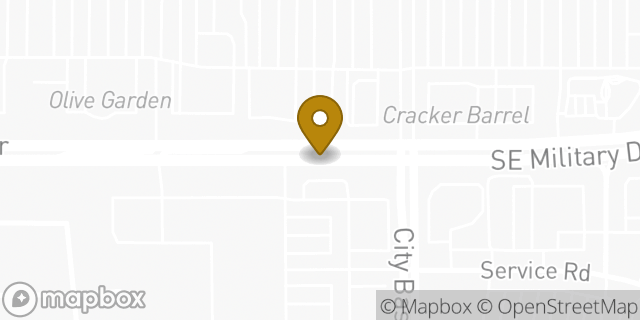 Map showing the location of Starbucks in San Antonio, TX 78223