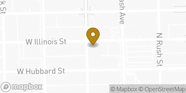 Map showing the location of 7-Eleven in Chicago, IL 60654