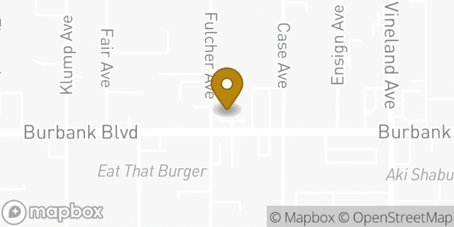 Map showing the location of 7-Eleven in North Hollywood, CA 91601