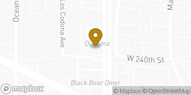 Map showing the location of Starbucks in Torrance, CA 90505