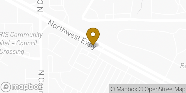 Map showing the location of ATM Walgreens in Oklahoma City, OK