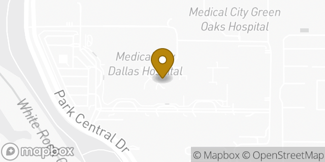 Map showing the location of Starbucks in Dallas, TX 75230