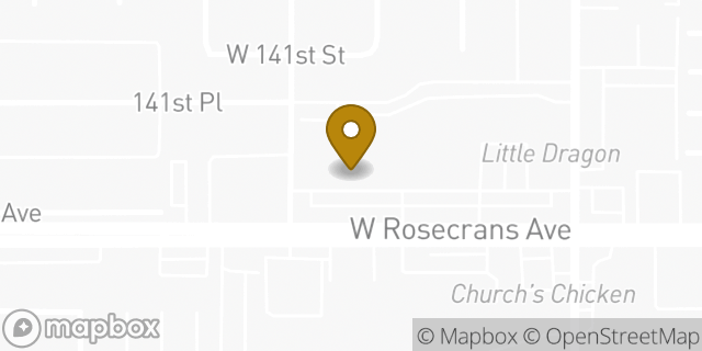 Map showing the location of Amazon Locker - Teammate in Gardena, CA 90249