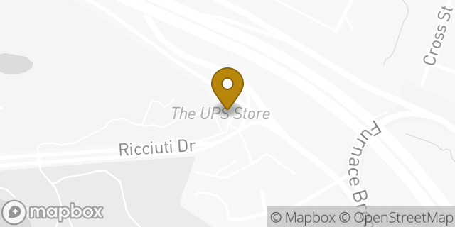 Map showing the location of The UPS Store in Quincy, MA 02169
