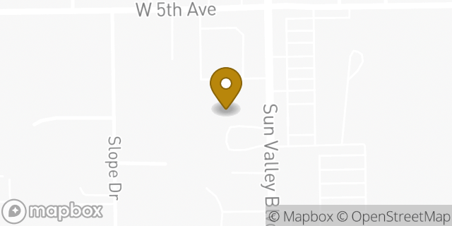 Map showing the location of AutoZone in Sun Valley, NV 89433