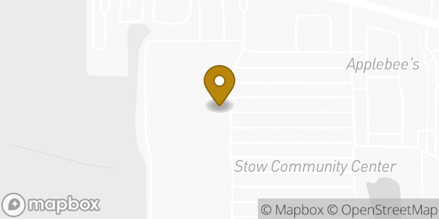 Map showing the location of Starbucks Coffee Company in Stow, OH 44224
