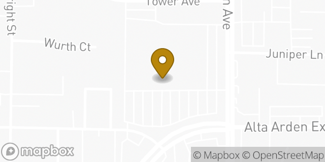 Map showing the location of Starbucks in Sacramento, CA 95825