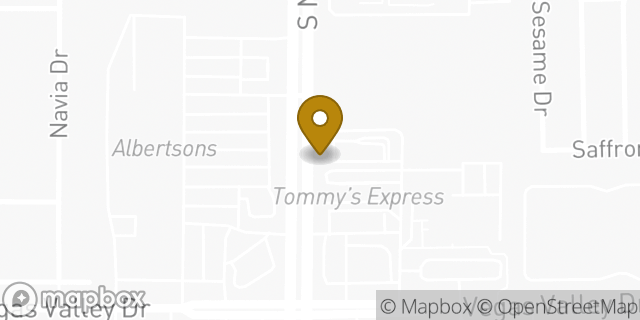 Map showing the location of Nellis in Las Vegas, NV 89121