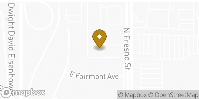 Map showing the location of The UPS Store in Fresno, CA 93710
