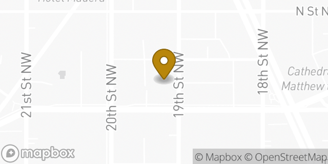 Map showing the location of Sol Mexican Grill in Washington, DC 20036