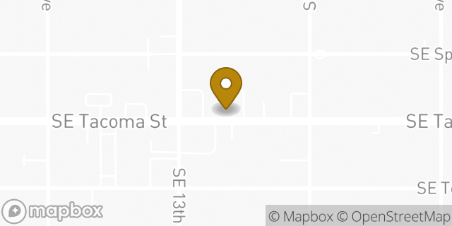 Map showing the location of The UPS Store in Portland, OR 97202