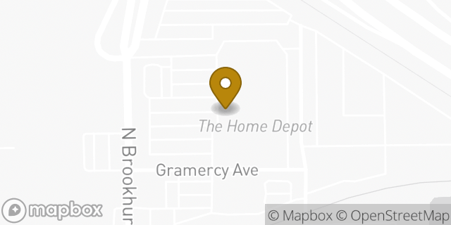 Map showing the location of The Home Depot in Anaheim, CA 92801