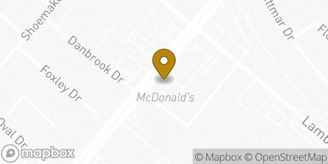 Map showing the location of McDonald's in Whittier, CA 90602