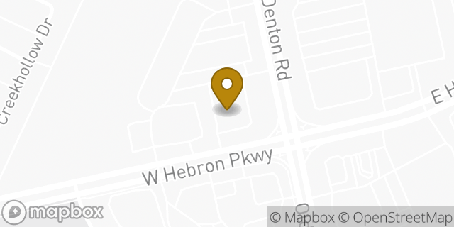 Map showing the location of Chase Bank in Carrollton, TX 75010
