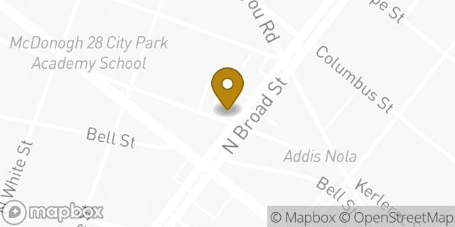 Map showing the location of Chase Bank in New Orleans, LA 70119