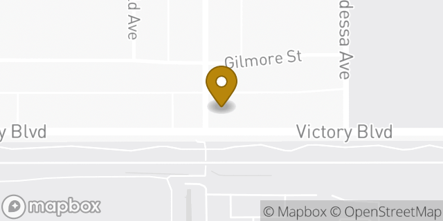 Map showing the location of Amazon Locker - Milestone in Van Nuys, CA 91406