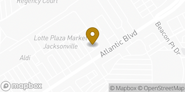 Map showing the location of Chipotle Mexican Grill in Jacksonville, FL 32225