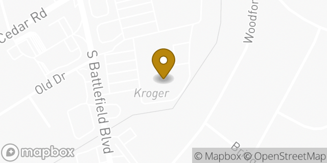 Map showing the location of ATM Kroger in Chesapeake, VA 23322