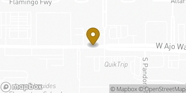 Map showing the location of AutoZone Auto Parts in Tucson, AZ 85713