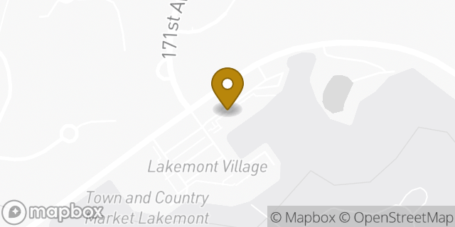 Map showing the location of Starbucks in Bellevue, WA 98006